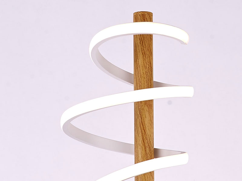 Lampe LED sur pieds spirale